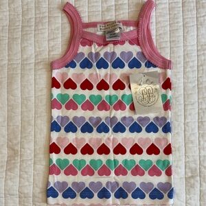 The Beaufort Bonnet Company Pink and Purple Heart Tank Top